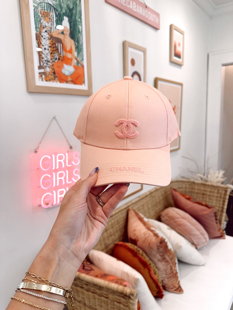 Pink Chanel Baseball Cap