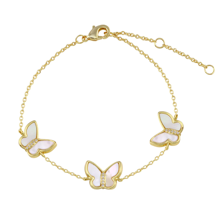MOP Butterflies Bracelet