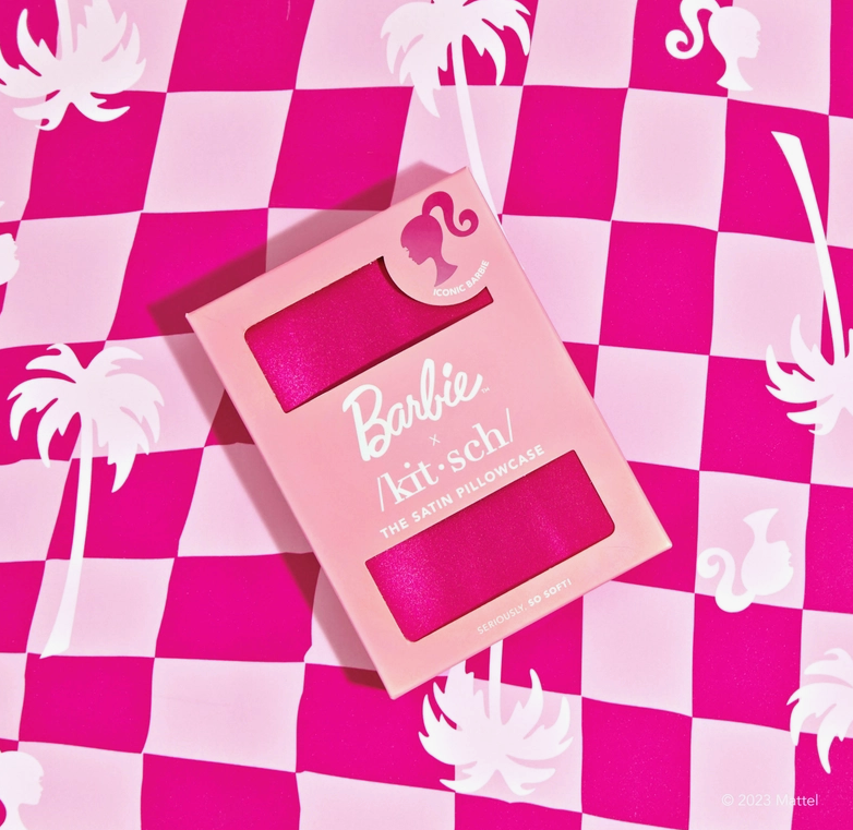 Barbie X Kitsch Satin Pillowcase - Iconic Barbie